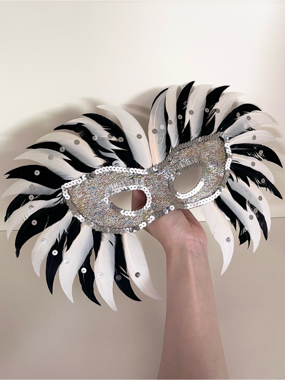 Masquerade feather mask